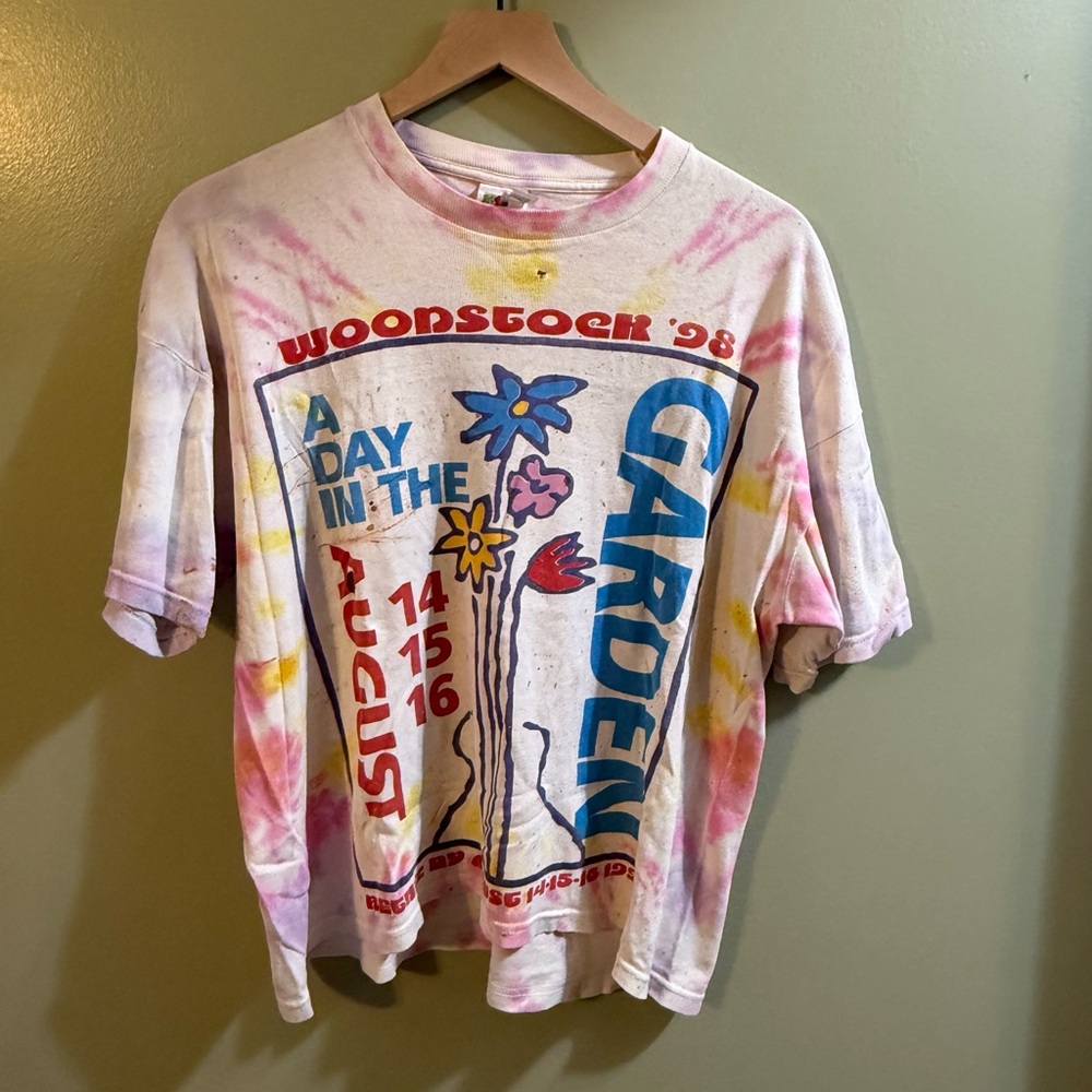 Woodstock '98 Tie-Dye Authentic Vintage T-Shirt